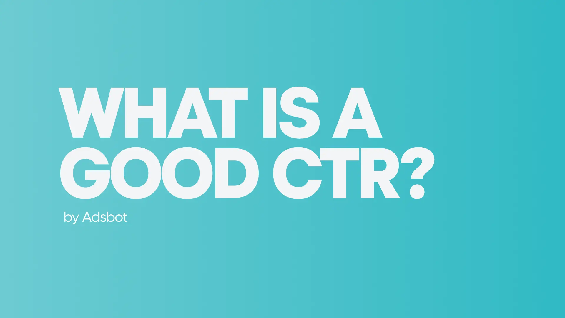 what is a good click through rate