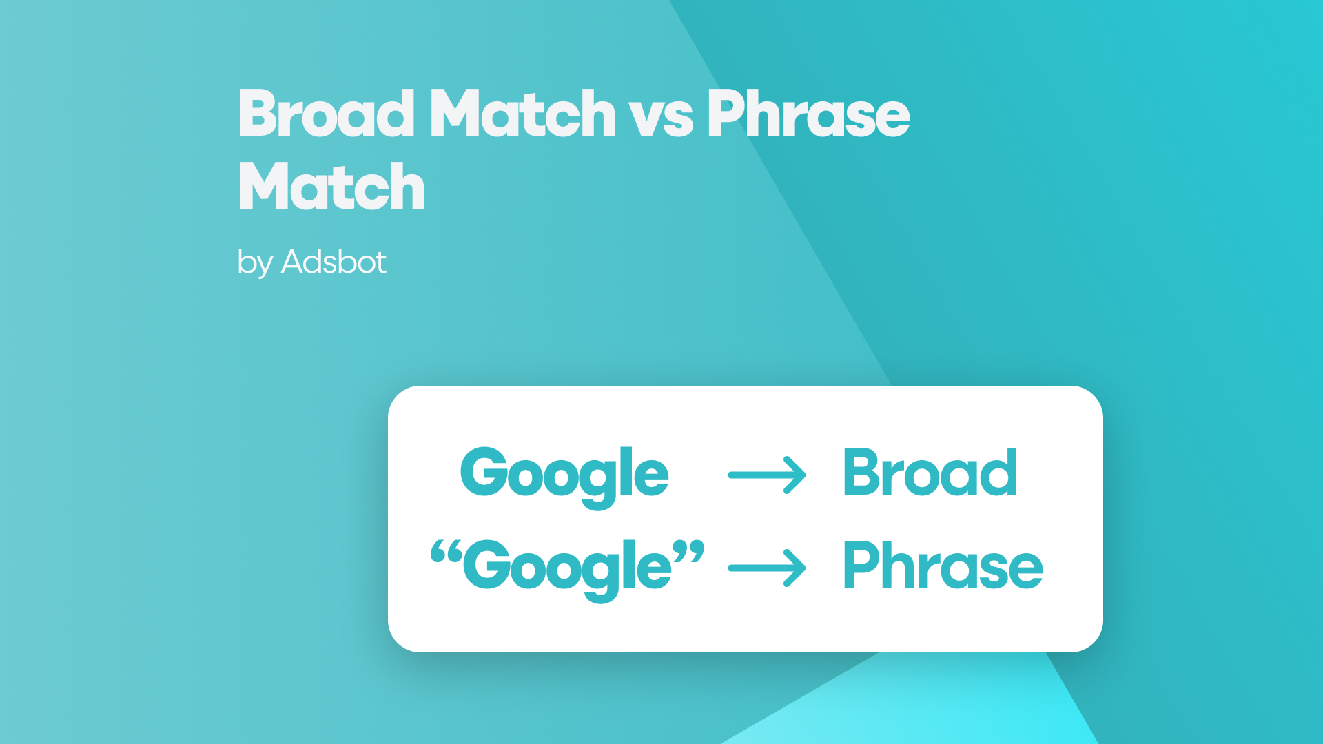 Broad Match vs Phrase Match