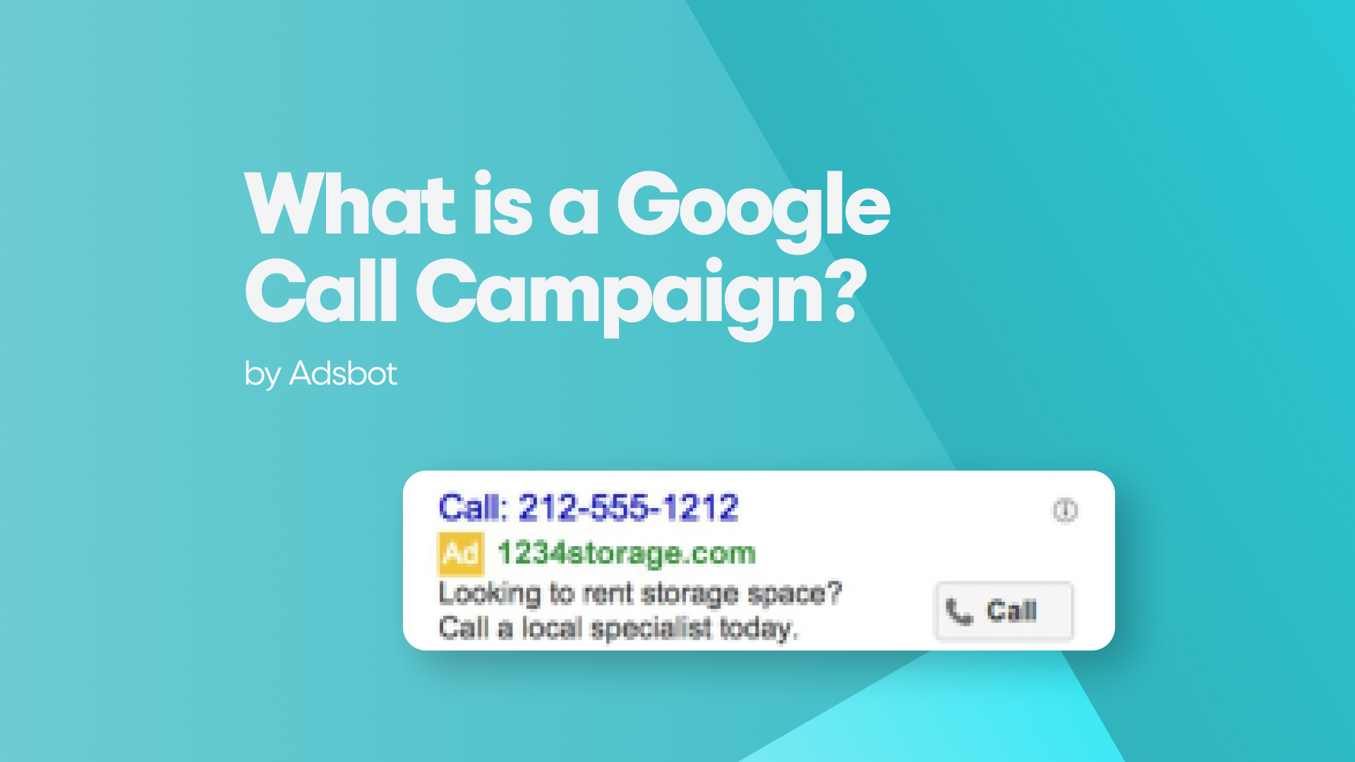 what is a google call campaign