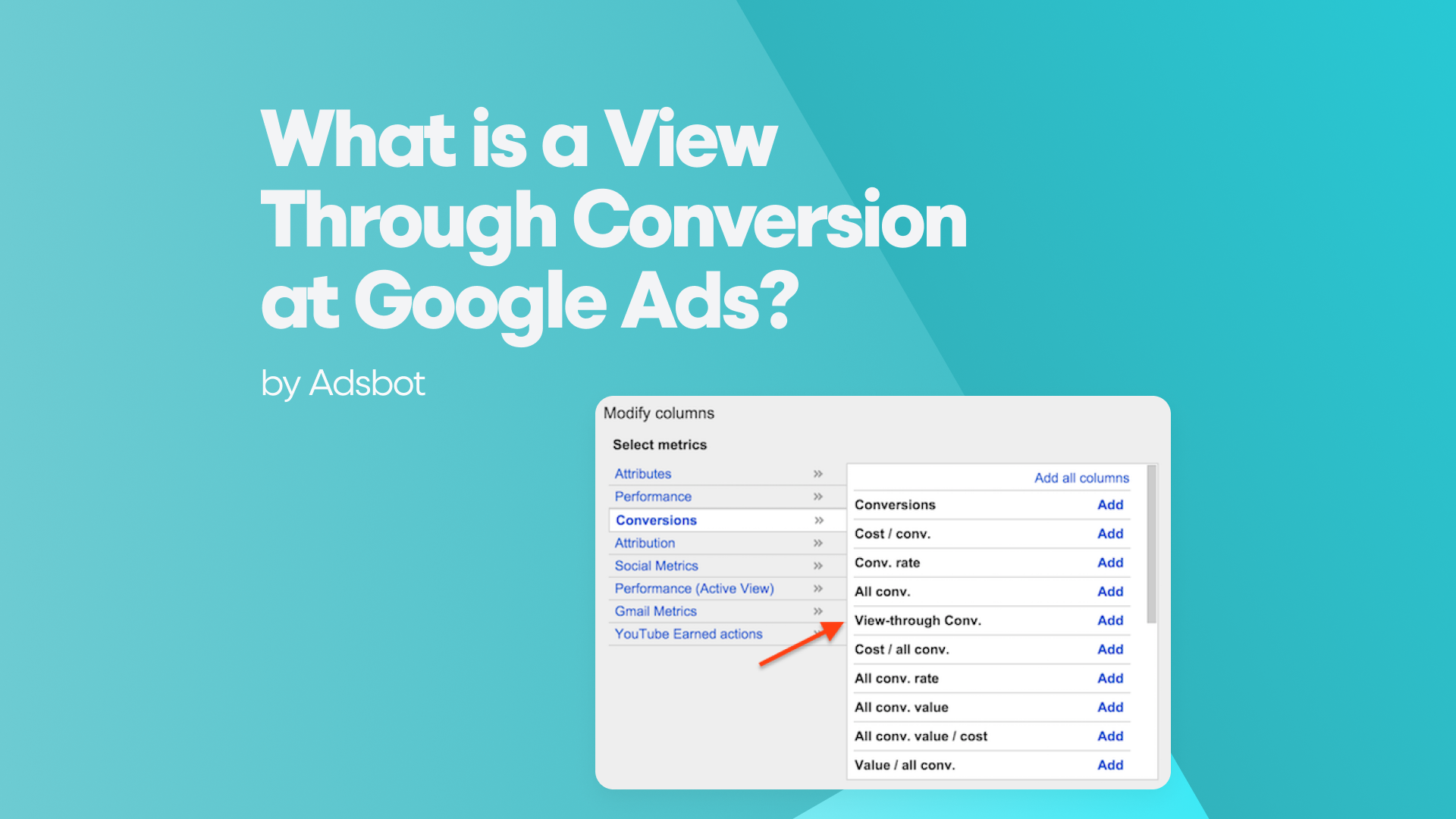 What is a View Through Conversion at Google Ads?