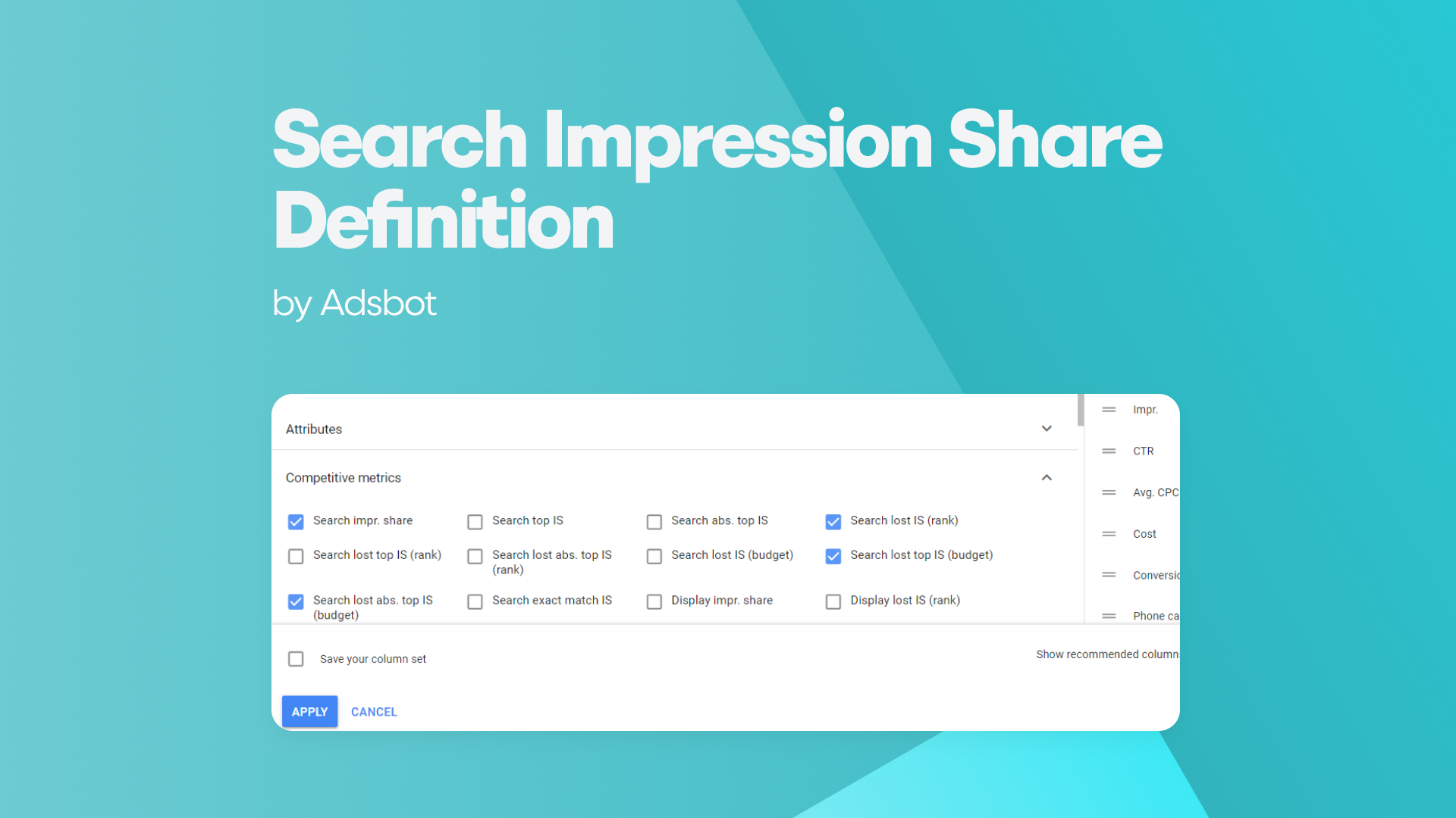 Search Impression Share Definition
