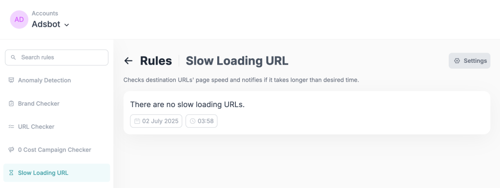 Adsbot - Slow Loading URL Tool
