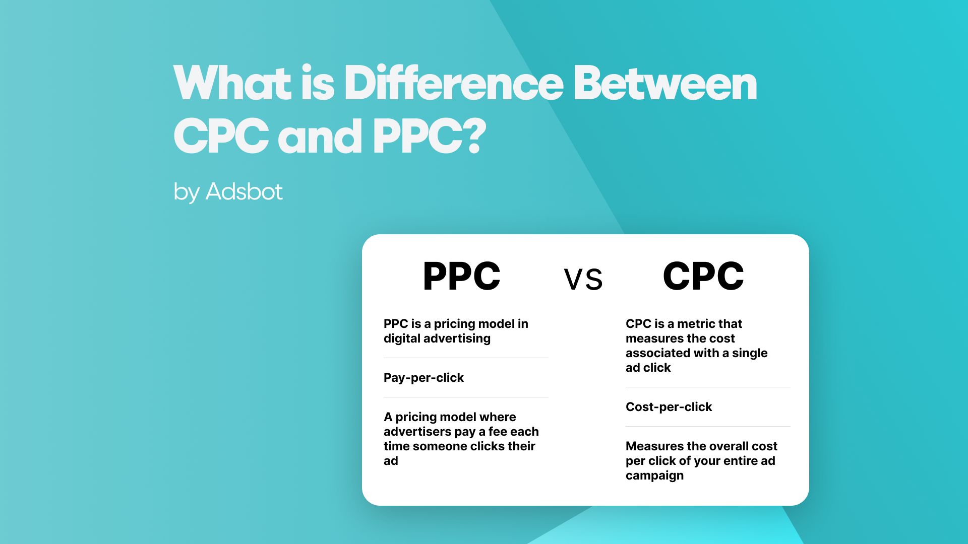 CPC and PPC