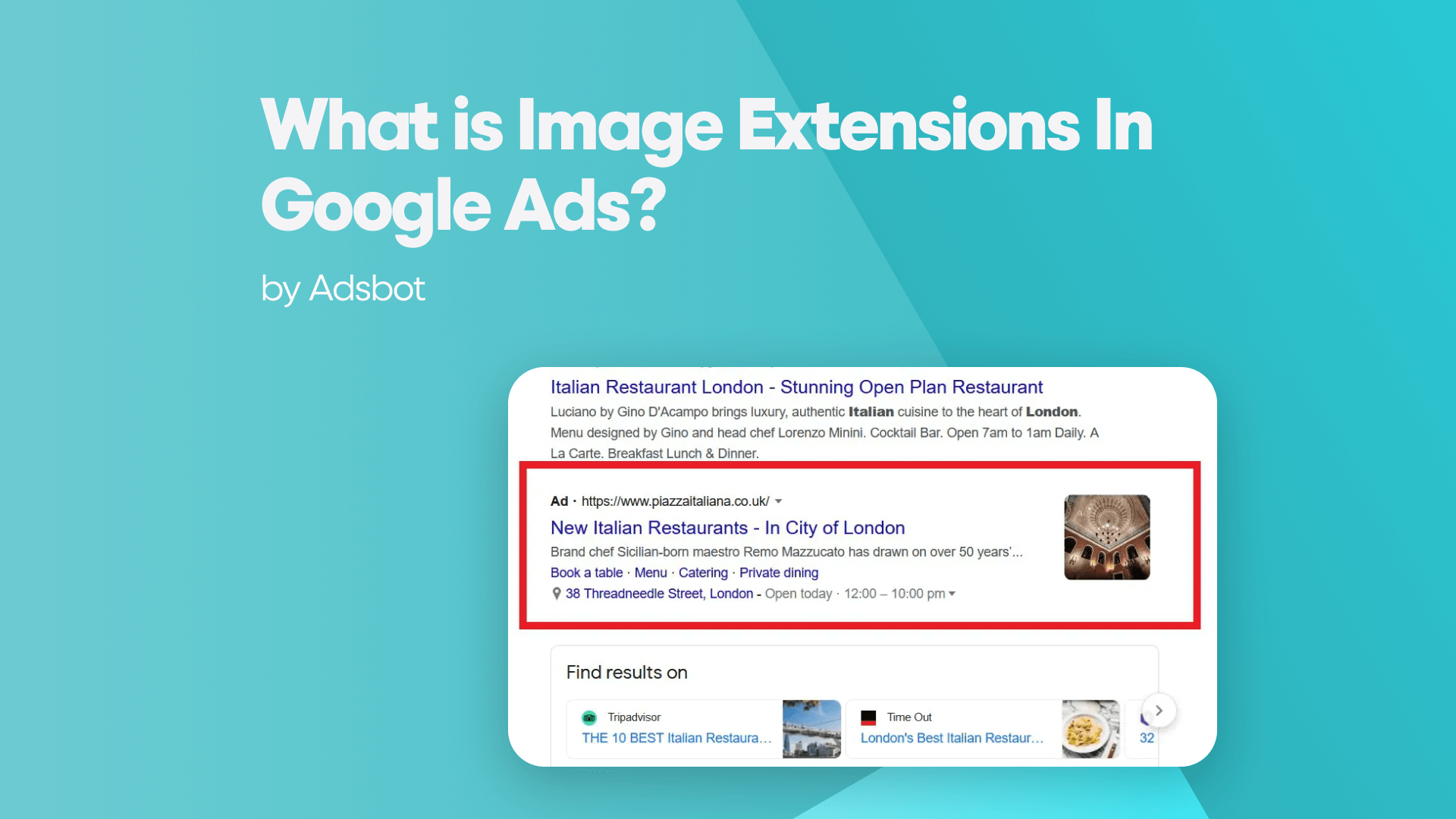 what is iage exatensisons in google ads