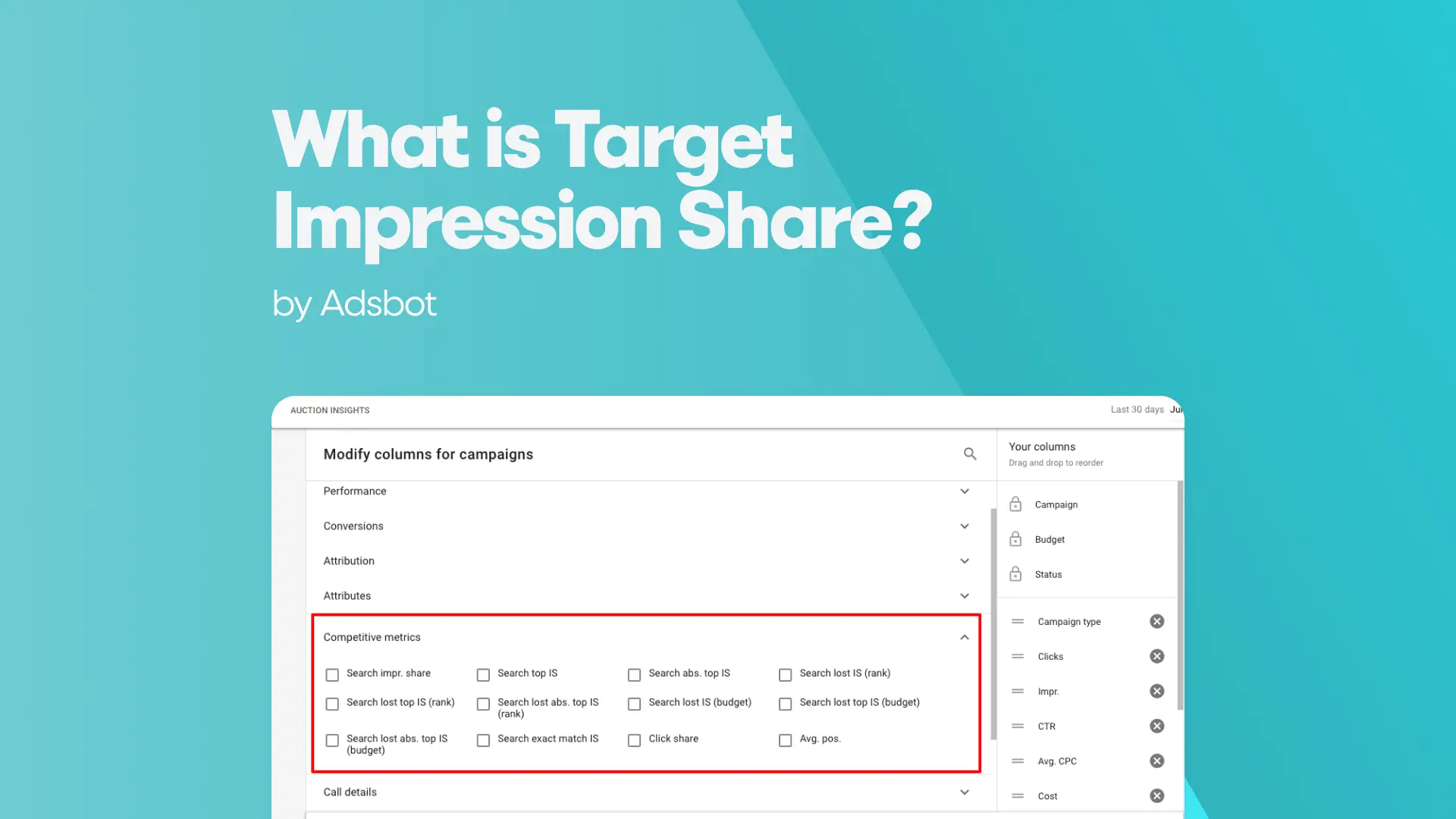 What is target impression share in google ads