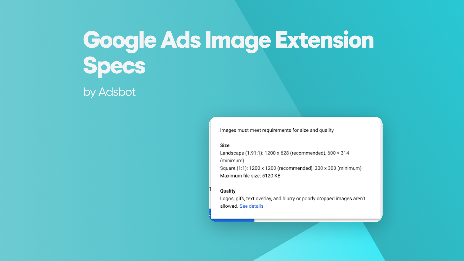 Google Ads Image Extension Specs