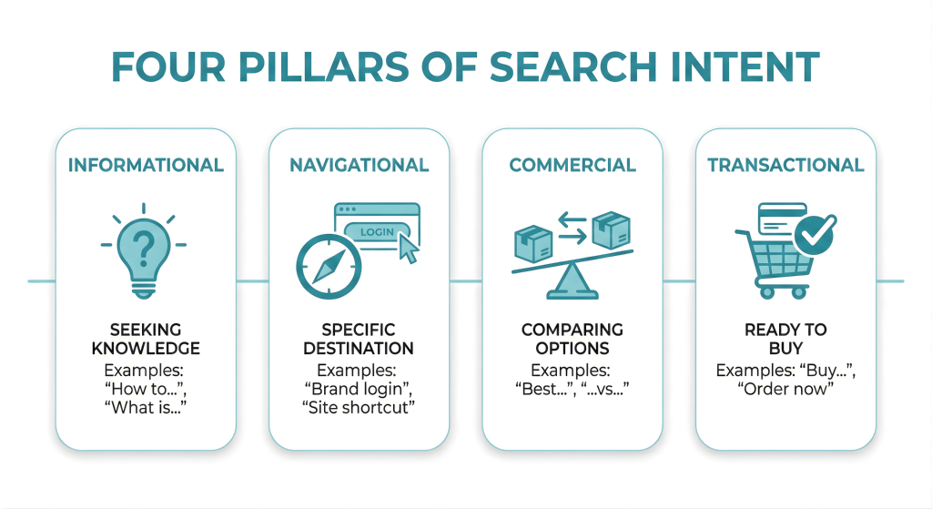 four types of search intent