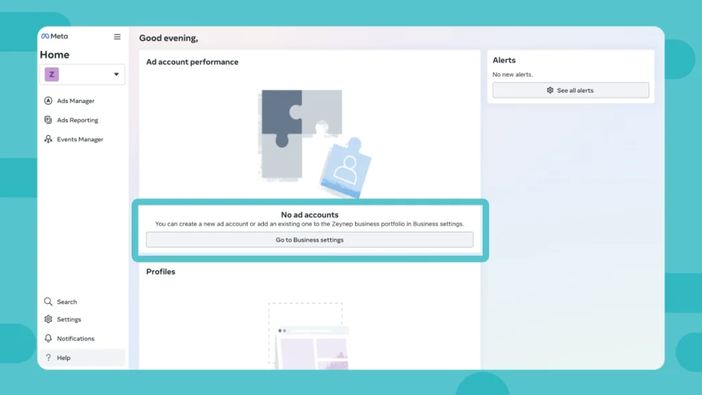 how to create an ad account on facebook step 3