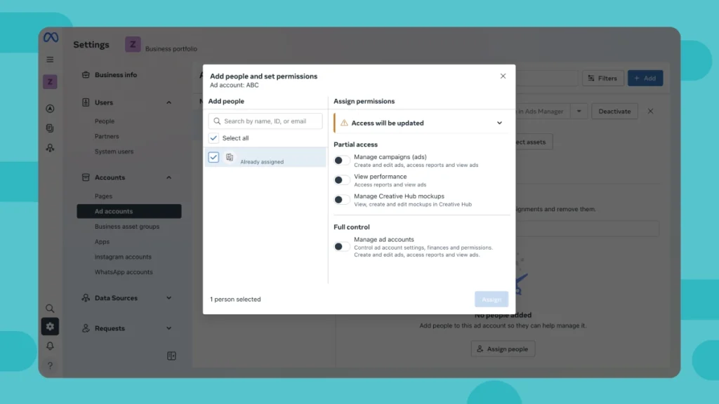how to create an ad account on facebook step 7