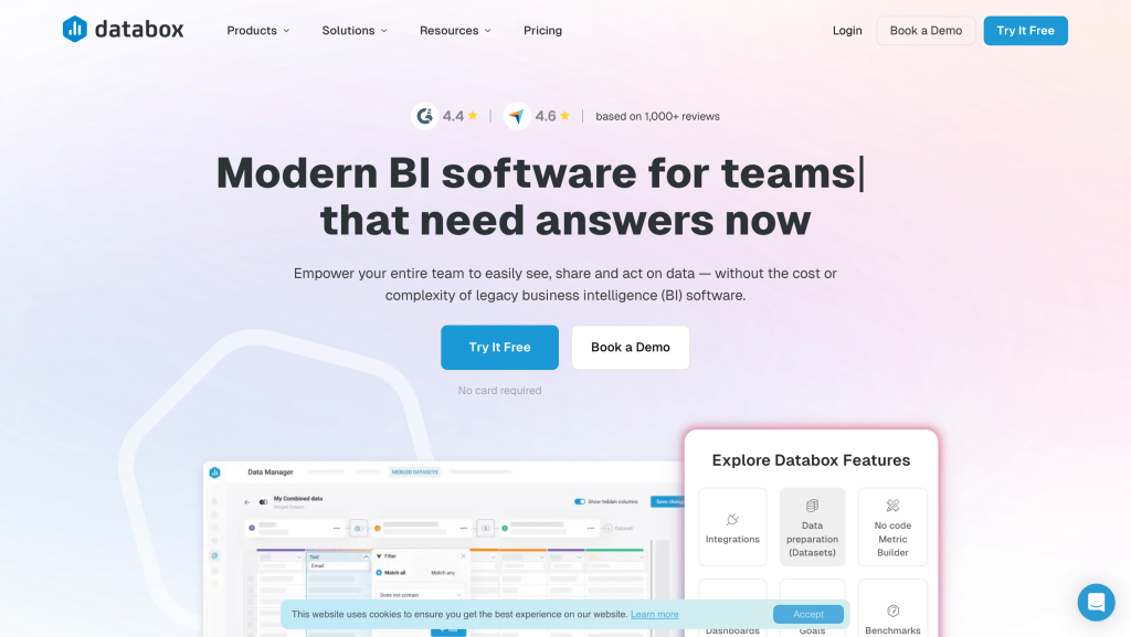 Databox - Homepage