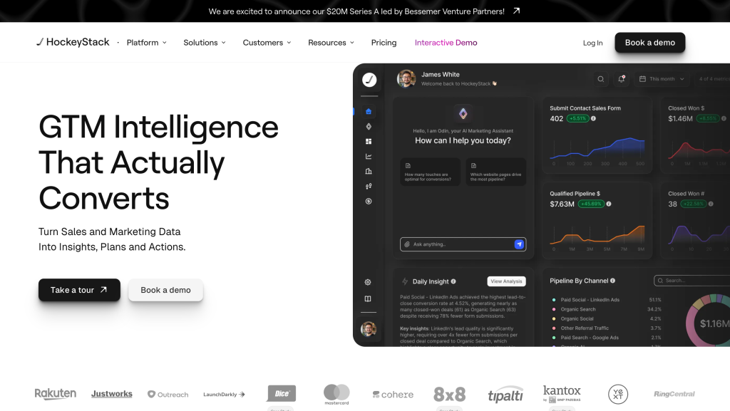 hockeystack homepage